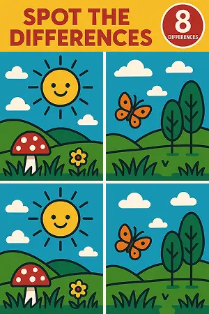 Patterned Spot The Differences